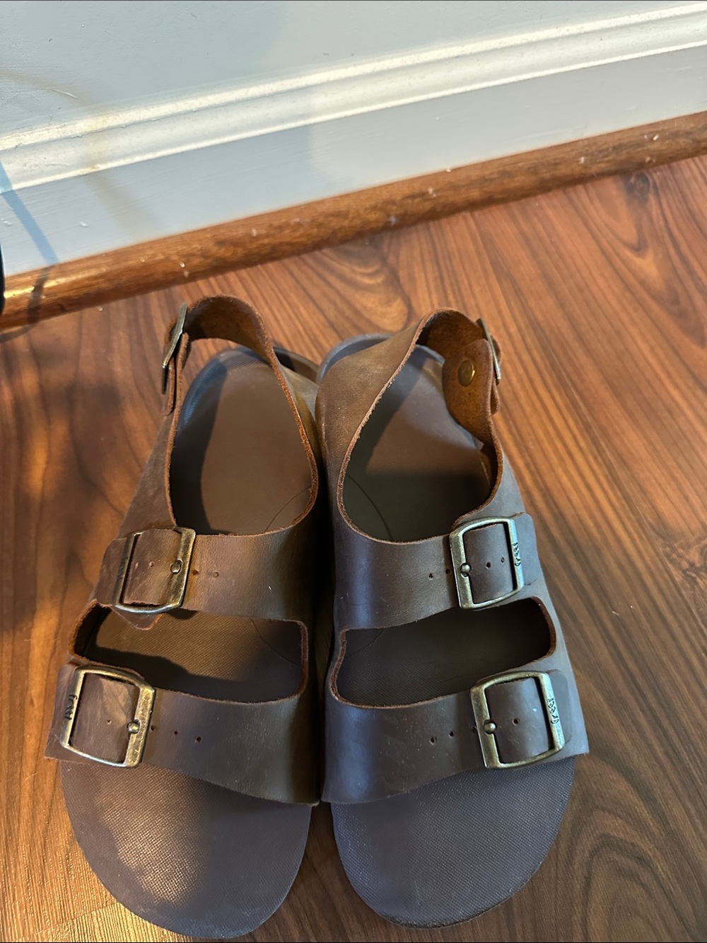 Freet Salcombe Barefoot Leather Sandal Brown Zero Drop Wide Toe Box EU39/US8.5